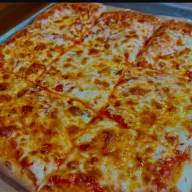 Cheese Sicilian Pizza.