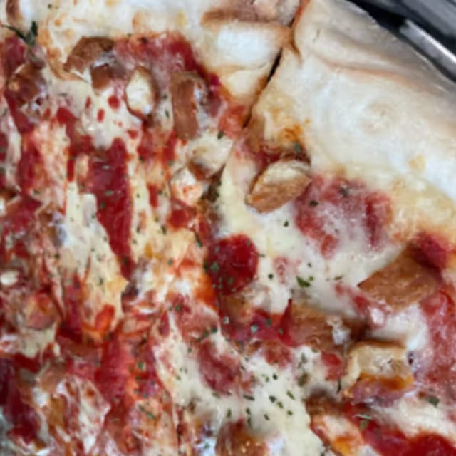 Chicken Parmigiana Pizza.