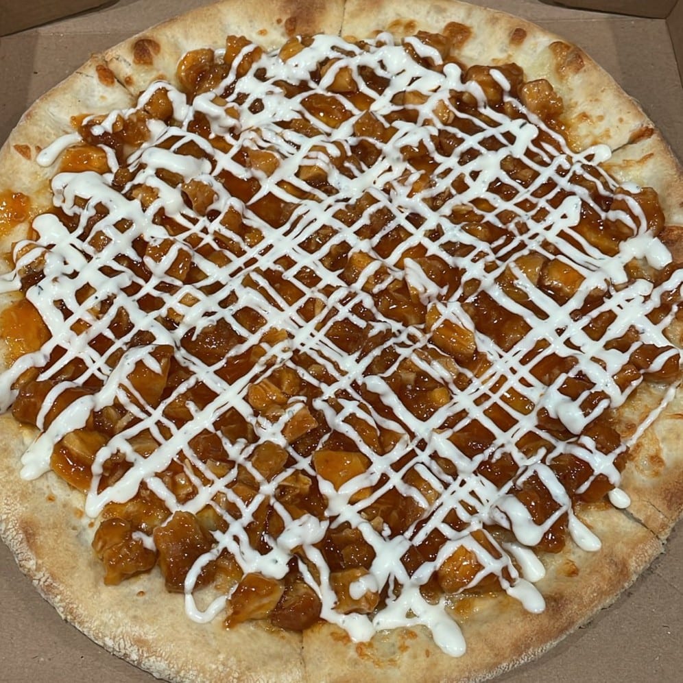 Sweet Buffalo Chicken Pizza.
