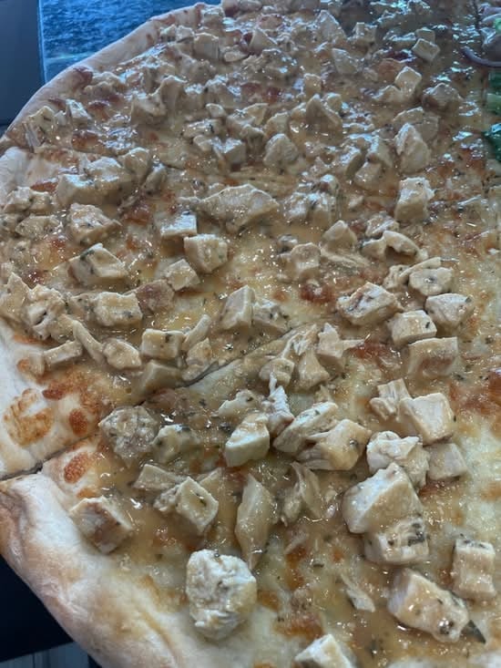 Garlic Chicken Parmesan Pizza.